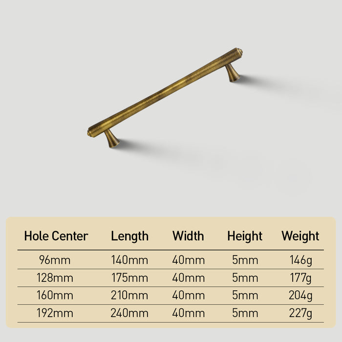 Vintage Antique Bronze Cupboard Drawer Pulls