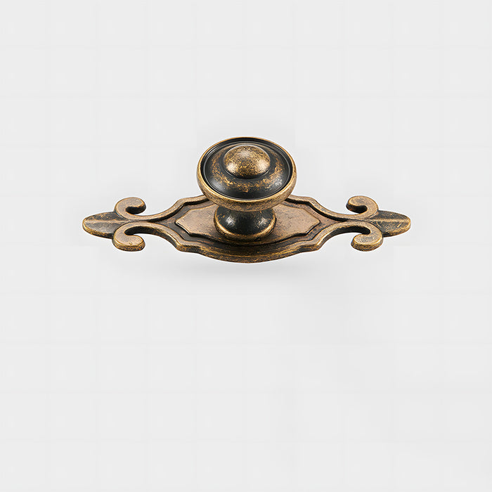 Vintage Drawer Pulls Cabinet Door Knobs with Plate