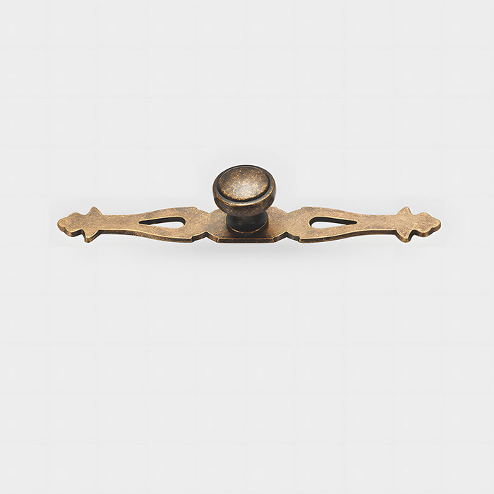 Vintage Drawer Pulls Cabinet Door Knobs with Plate