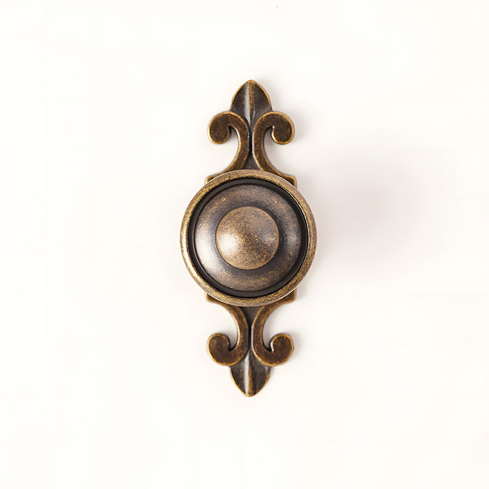 Vintage Drawer Pulls Cabinet Door Knobs with Plate