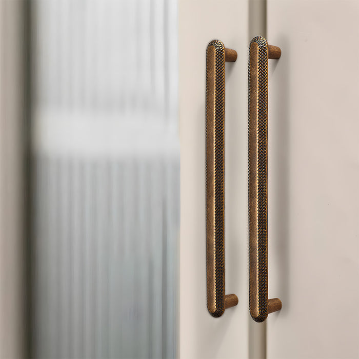 Vintage Knurled Textured Cabinet Bar Pulls
