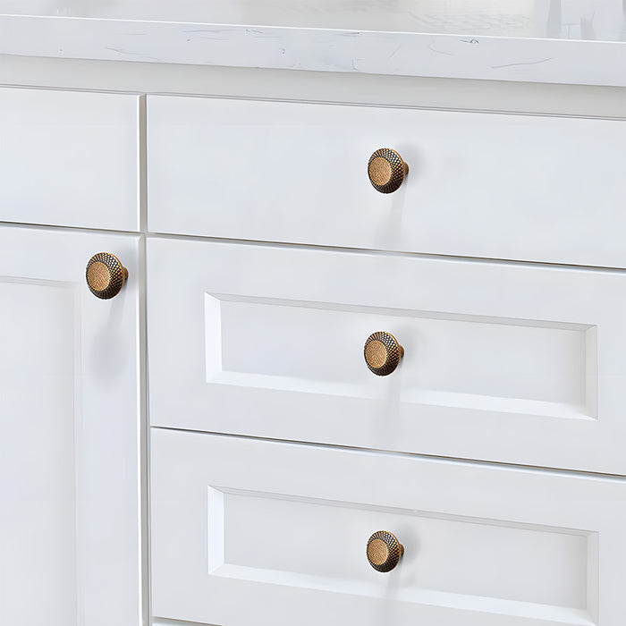 Vintage Knurled Textured Cabinet Bar Pulls