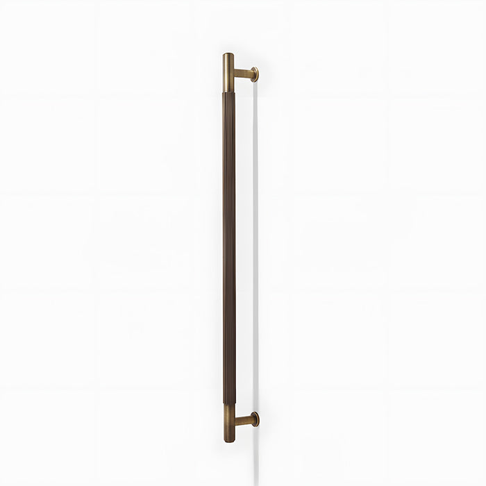 Vintage Lined Aged Bronze Brass Cabinet Pulls