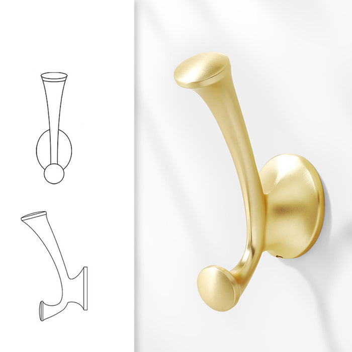 Vintage Solid Double Clothes Wall Hook