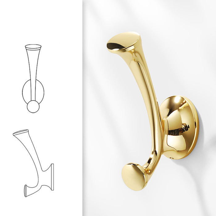 Vintage Solid Double Clothes Wall Hook