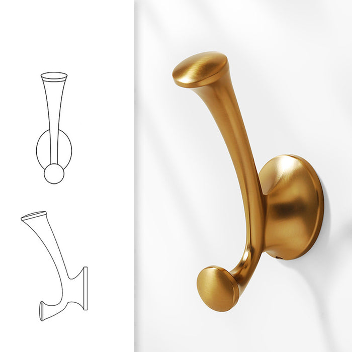 Vintage Solid Double Clothes Wall Hook