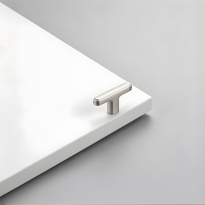 Modern Zinc Alloy T Bar Knobs & Grooved Bar Cabinet Pulls