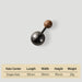 Modern Walnut & Zinc Alloy Cabinet Knobs & Wall Hooks