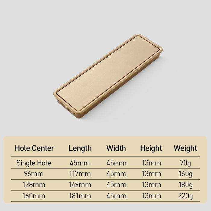 Sleek Hidden Embedded Cabinet Handles