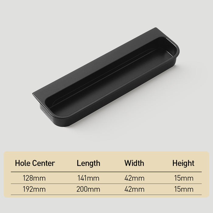 Rounded Corners Modern Multi-color Recessed Handles