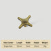 Modern Zinc Alloy Star Cross Cabinet Knobs