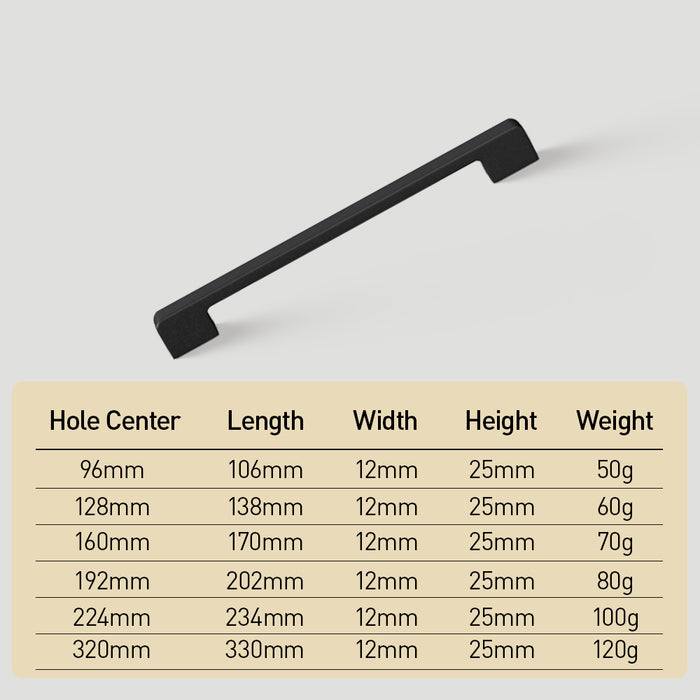 Simple Multi-Color Kitchen Cabinet Handles