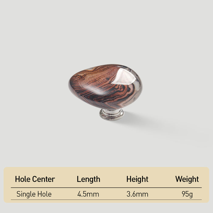 Modern Agate Stone Pebble Cabinet Knobs
