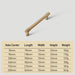 Modern Zinc Alloy Champagne Gold T Bar Cabinet Pulls
