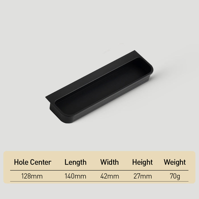 Sqaure Sliding Closet Door Handles Flush Pulls