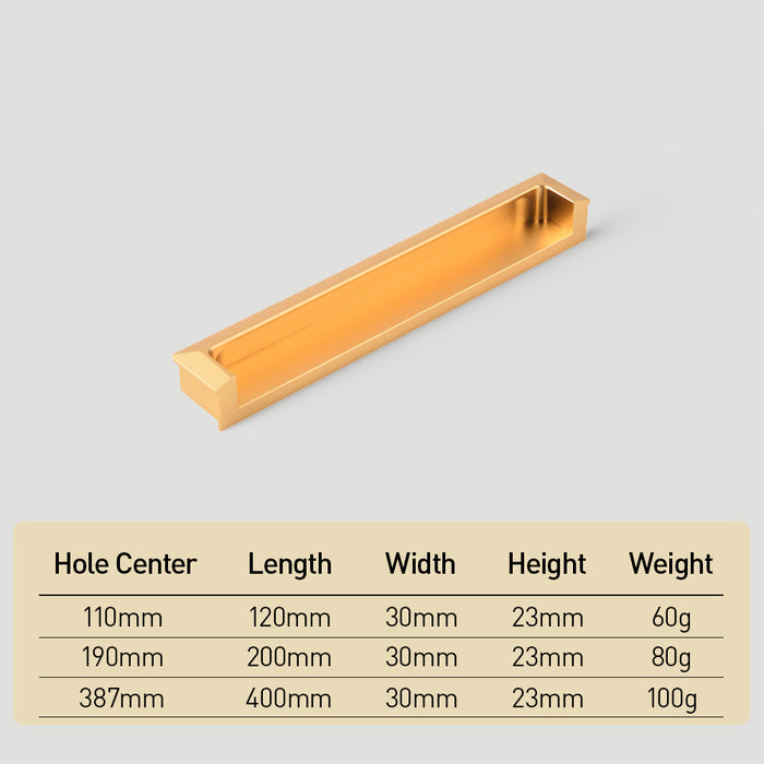 Stylish Recessed Flush Finger Pull for Cabinet