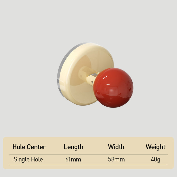 Dopamine Color Suction Cup Cabinet Knob Wardrobe Door Hook