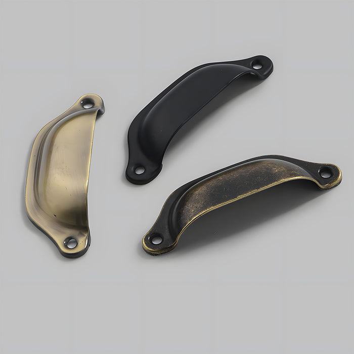 Classic Shell Cabinet Cup Pulls for Dressers