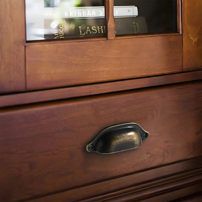 Classic Shell Cabinet Cup Pulls for Dressers