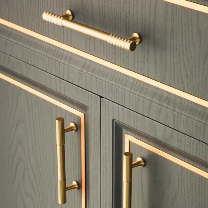 15 Pack Cabinet Handle Luxury Stripe High-End Dresser Cupboard Pull Kitchen