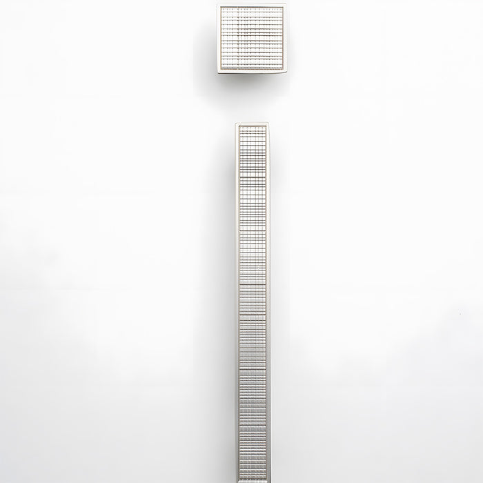Modern Zinc Alloy Square Textured Grid Cabinet Pulls