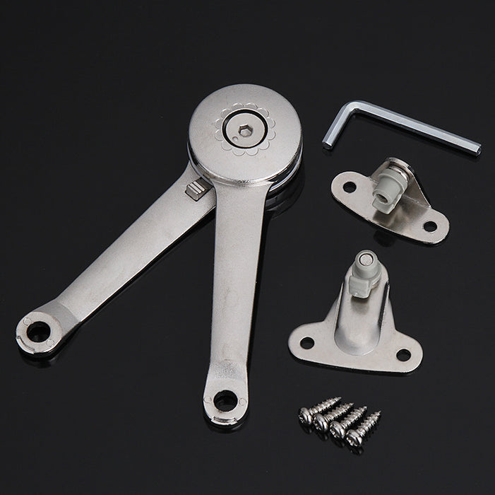 2x 80 Degree Sprung Hinges Cabinet Door Lift Up Stay Flap Top Support Cupboard Kitchen | PH