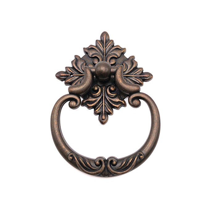 2.5" Antique Gold Bronze Large Ring Drop Drawer Pulls