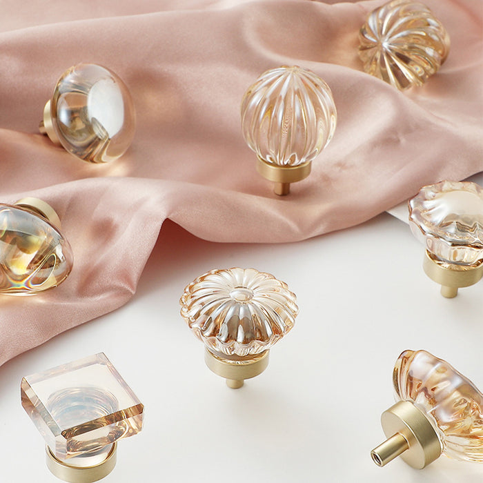 Glass Drawer Knobs for Dressers Zinc alloy