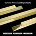 10 pack modern gold cabinet handles brushed brass for bedroom (LS7024GD) - Goldenwarm