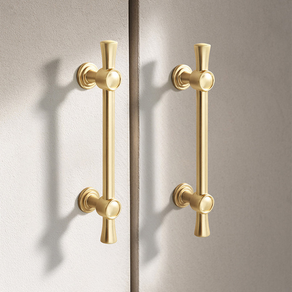 Goldenwarm Kitchen Cabinet Handles Brass Decorative Drawer Pulls Modern ...