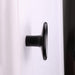 5 Pack Black Round Drawer Knobs Solid For Kitchen Cabinets Door(LS4008BK) - Goldenwarm