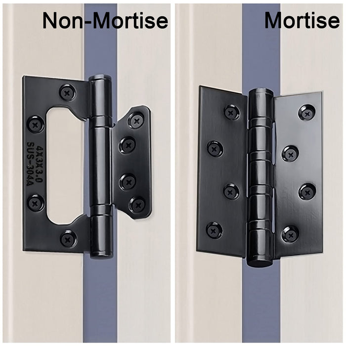 4x3 inch Non Mortise Door Hinges Matte Black Door Hinges