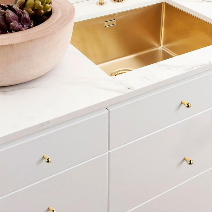 Zinc Alloy European Golden Kitchen Drawer Pulls And Cabinet Knobs