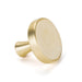 5 Pack Round Brushed Brass Drawer Knobs Gold Dresser Knobs Modern Kitchen Knobs(LS6214PS) - Goldenwarm