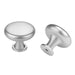 5 Pack Silver Drawer Knobs Round Solid Handles For Cabinet (LS5551SNB) - Goldenwarm