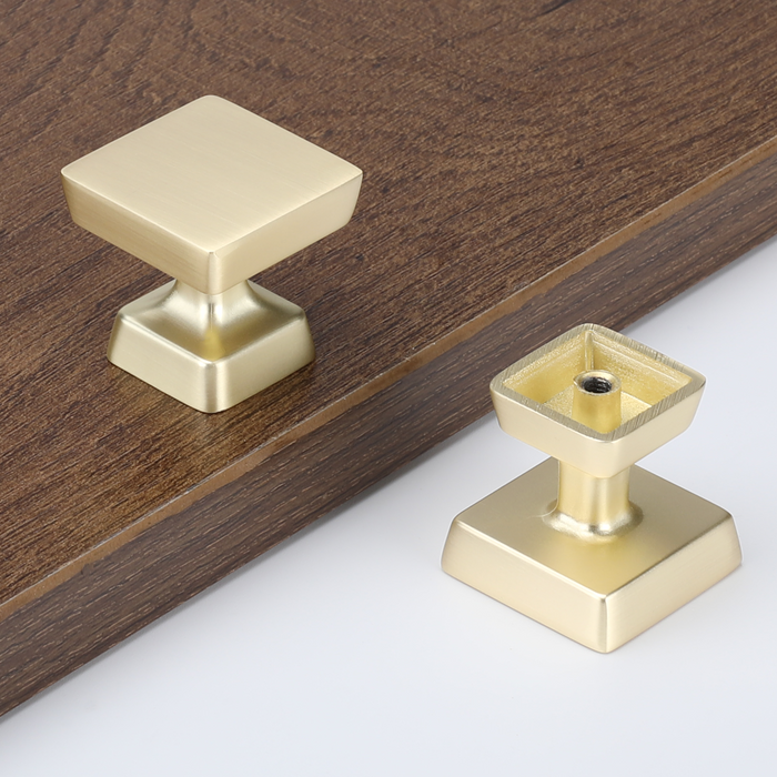 Square Cabinet Knobs Gold Drawer Knobs Bathroom Cabinet Knobs