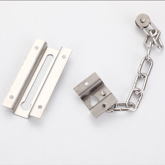 Door Chain Lock Premium Thickened Chain Door Lock Stainless Steel Door Lock Chain Sturdy Chain Locks for Inside Door