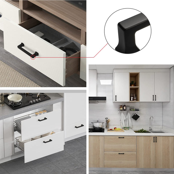 Matte Black Cabinet Pulls Kitchen Cabinet Handles Black Dresser Pulls