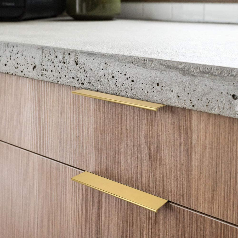 Goldenwarm Cabinet Edge Pull Modern Cabinet Handles Kitchen Cabinet ...