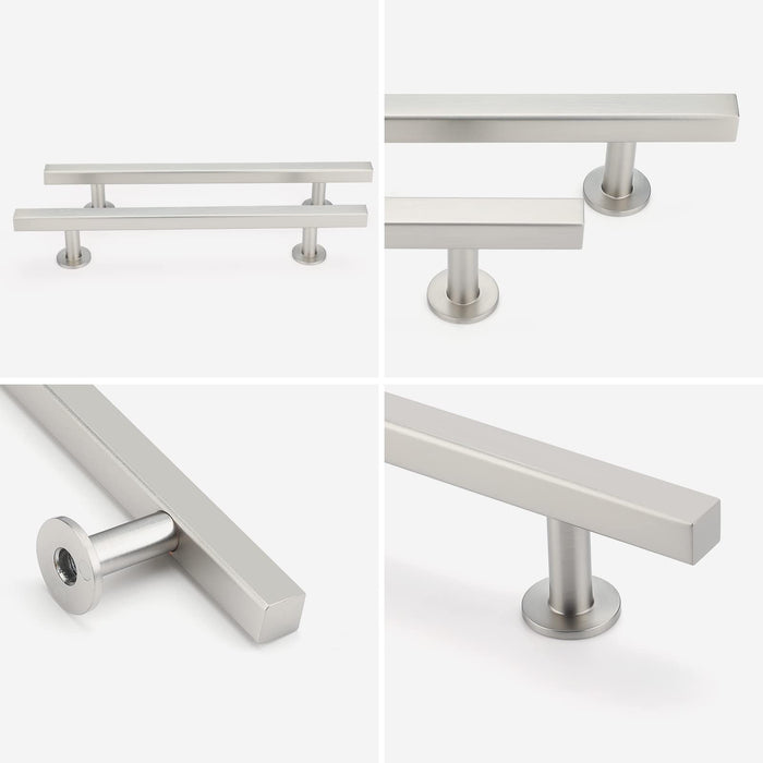 Brushed Nickel Drawer Pulls 5 inch Cabinet Pulls Zinc Alloy
