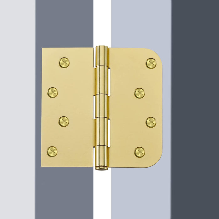 3 Pack Brass Hinges Gold Door Hinges 4in Door Hinges for Interior Doors