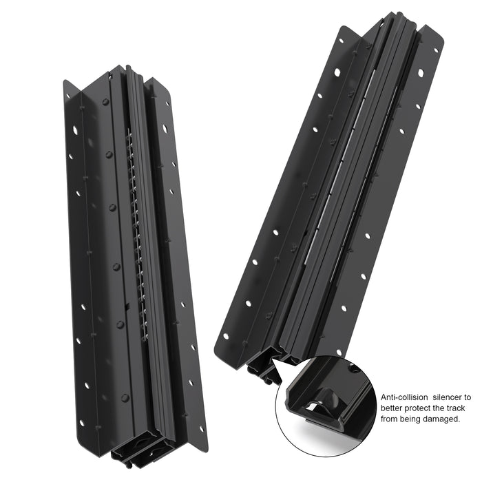 Black Heavy Duty Drawer Slides Bottom Mount Drawer Slides Full Extension Drawer Rails