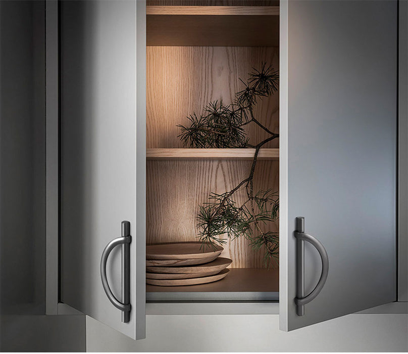 Grey Wardrobe Door Handle Modern Minimalist Cabinet Door Drawer Handle Light Luxury Bathroom Cabinet Door Handle