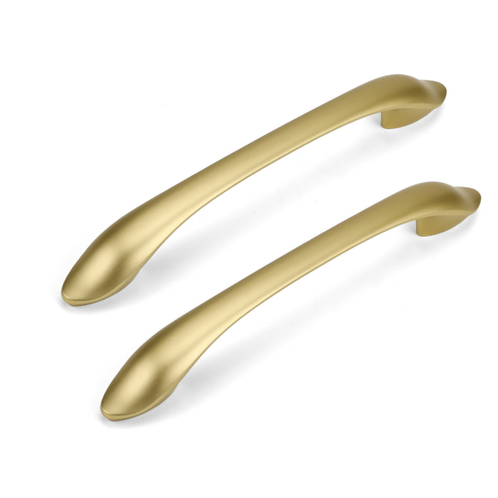10 Pack Matte Gold 5 Inch Hole Centers Kitchen Cabinet Handles