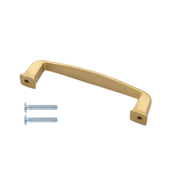 5 pack Brushed Gold Square Flair Cabinet Arch Pull, LS8791GD - Goldenwarm