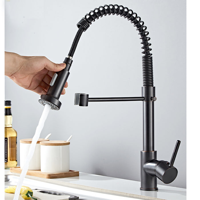 Kitchen Sink Faucet,Single Handle Kitchen Faucet with Pull Down Sprayer