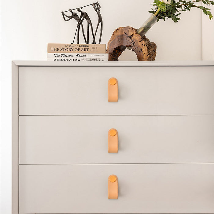 Goldenwarm Leather Drawer Pull Knobs Dresser Cupboard Knobs Goldenwarm Leather Drawer Pull Knobs Dresser Cupboard Knobs