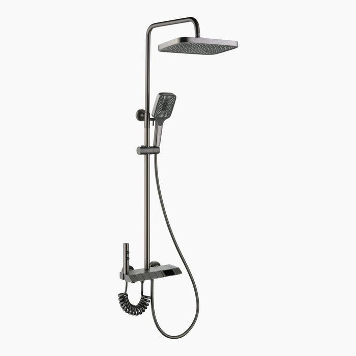 Temperature Controlled Shower System with Multiple Water Outlet Options