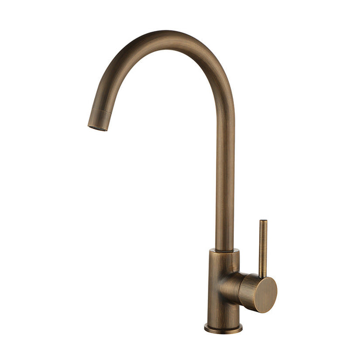 Single Handle Antique Bronze Brass Kitchen Sink Faucets