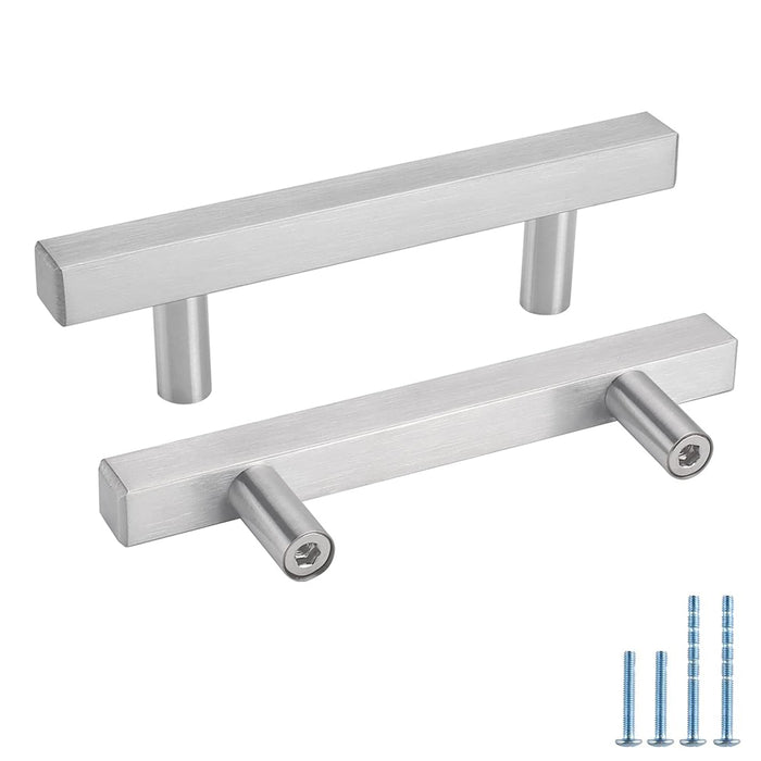 Silver Cabinet Handles for Dresser and Bathroom